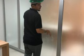 Aplicação de Insulfilm Jateado em Escritório em Ipanema