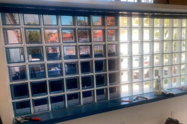 Insulfilm G5 aplicado em tijolo de vidro